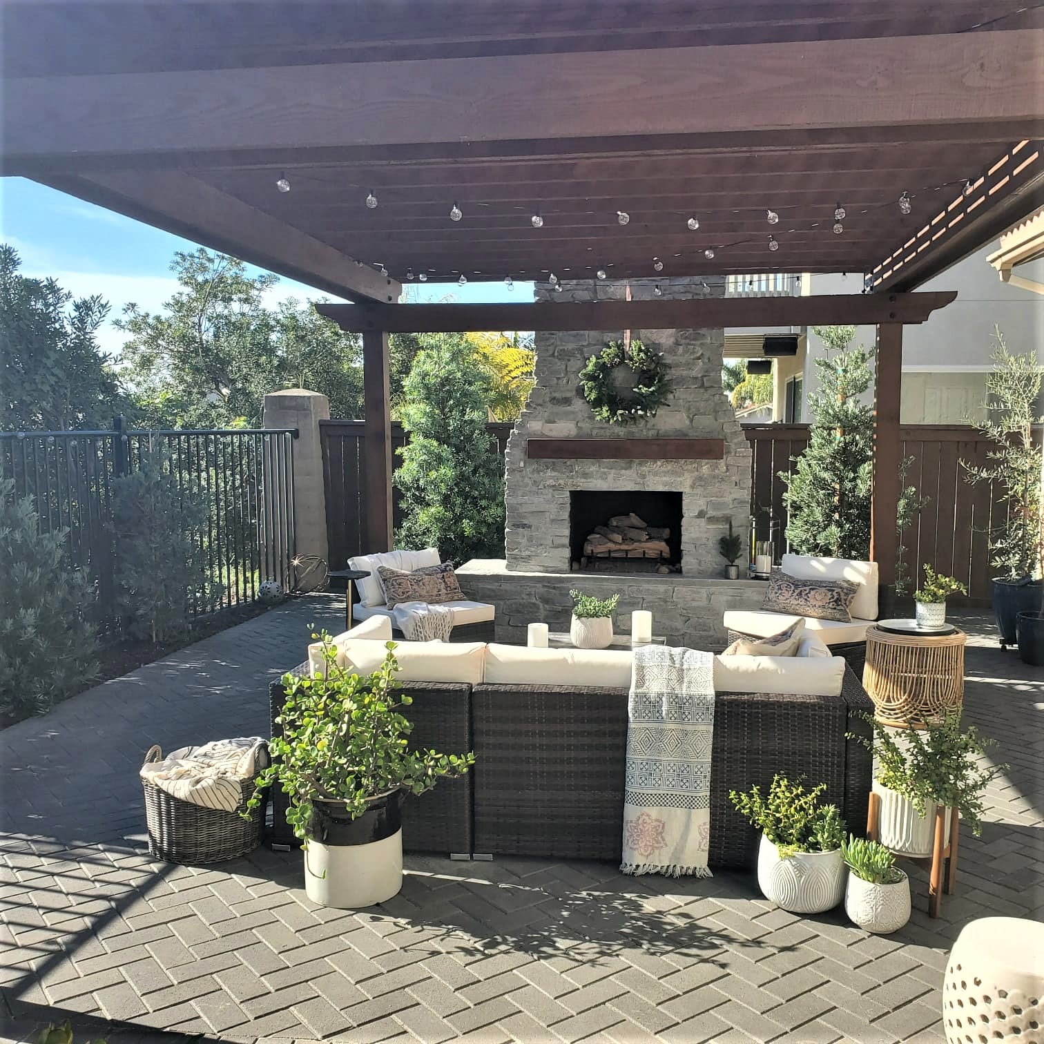 carlsbad san diego custom patio outdoors in backyard